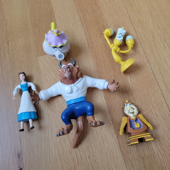 Vintage beauty and the beast figures - Picture 1 of 6